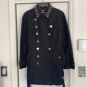 Sam Edelman Black Studded Peacoat